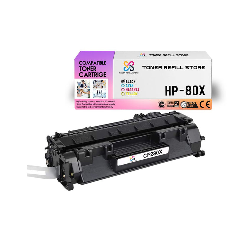 HP CF280X (80X) High Yield Toner Cartridge for the HP LaserJet Pro 400 M401dn M401dw M401n M425dn