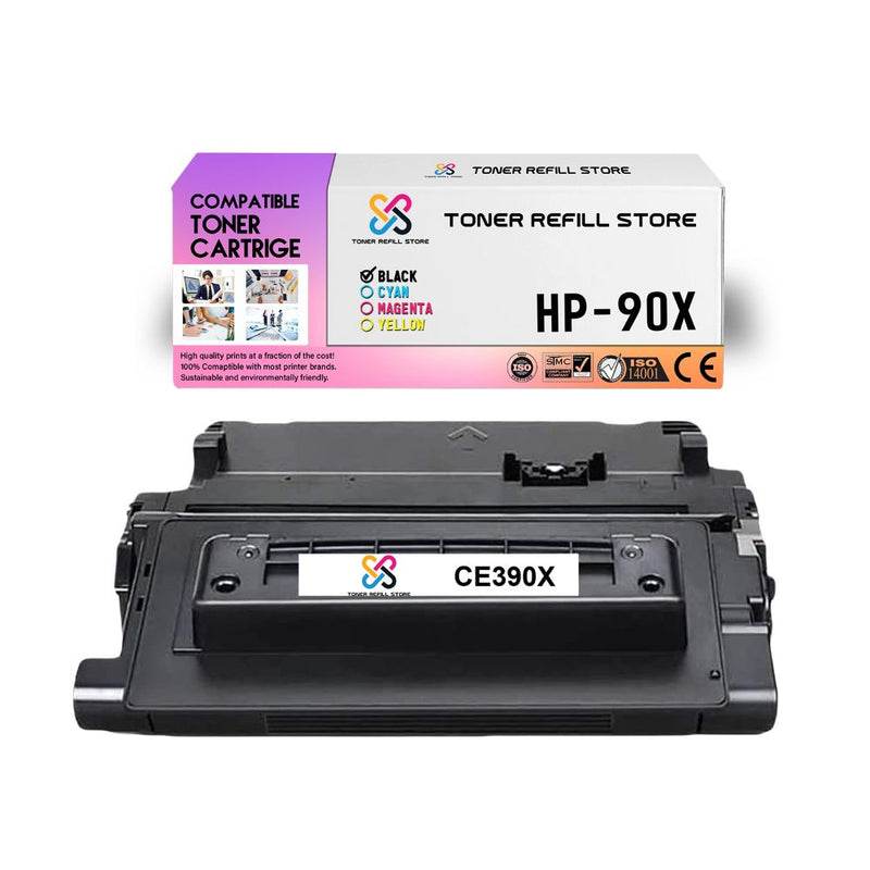 2-Pack Premium Compatible CE390A 90A Toner Cartridge for HP LaserJet M4555F M4555H