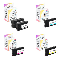 Toner Refill Store Compatible HP 950XL & 951XL 5-Set High Yield Ink Cartridges for Hewlett Packard: 2 Black & 1 each of Cyan - Magenta - Yellow