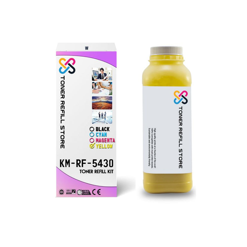 Konica Minolta 5430 5440 5450 Yellow Toner Refill With Chip