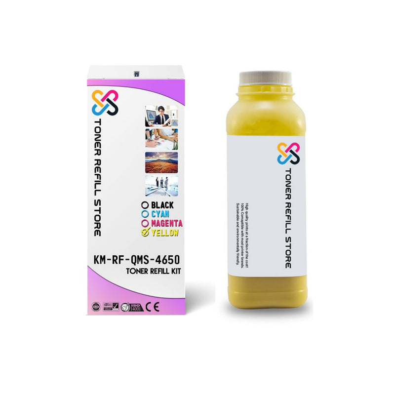 Konica Minolta 4650 A0DK232 1 Pack Yellow Toner Refill With Chip