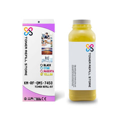 Konica Minolta 7450 Yellow High Yield Toner Refill With Chips