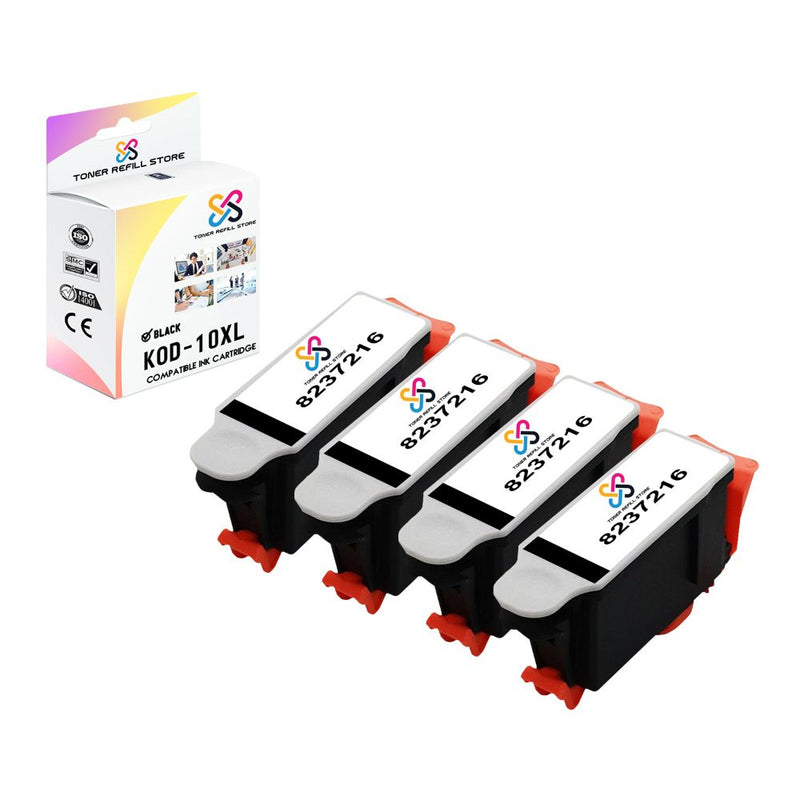 Compatible Kodak #10XL 3-Set Ink Cartridges: 2 Black & 1 Color