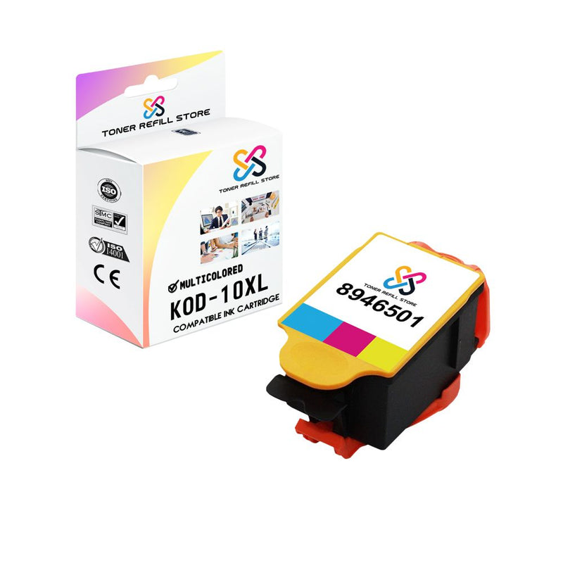 Compatible Kodak #10XL 4-Set Ink Cartridges: 2 Black & 2 Color