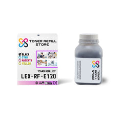 Lexmark E120 High Yield Black Toner Refill 4 Pack With Chips