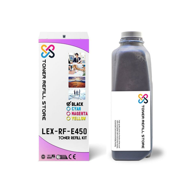 Lexmark E450 E450d E450dn Black Toner Refill With Chip
