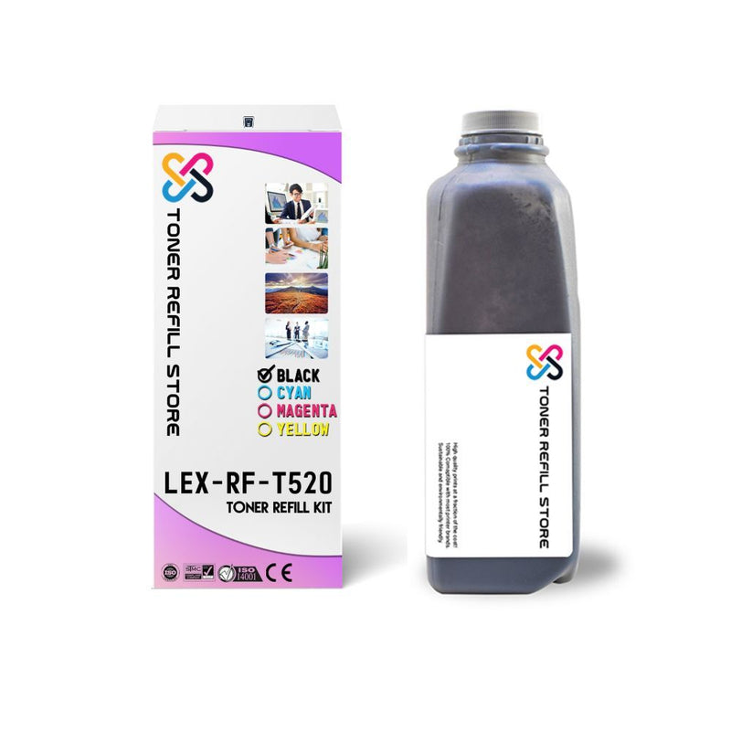 Lexmark T520 T522 12A6735 1 Pack Toner Refill With Chip