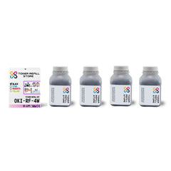 Okidata OP-4W 4W 4 Pack High Yield Toner Refill Kit