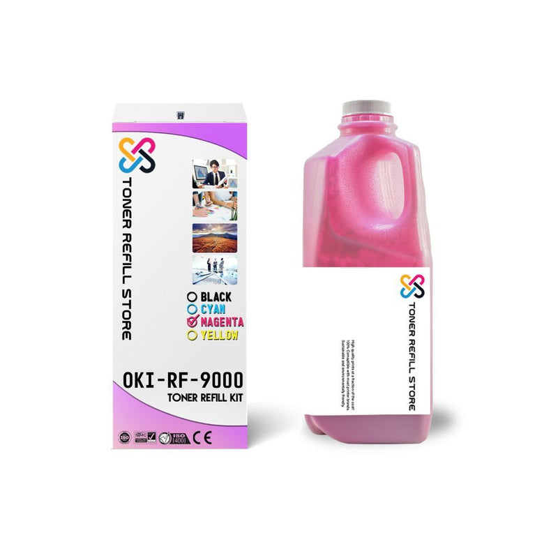 Okidata C9000 Glossy Magenta Toner Refill Kit