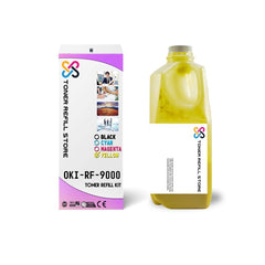 Okidata C9000 Glossy Yellow Toner Refill Kit