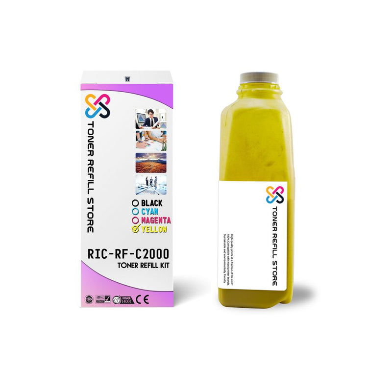 Ricoh Aficio MP C2000 C2500 C3000 Yellow Toner Refill With Chip