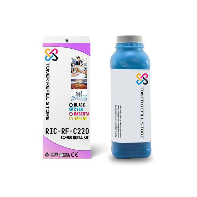Ricoh Aficio SP C220 C221 C222 Cyan Refill With Chip