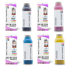 Ricoh Aficio SP C310 C311 C312 4 Pack Toner Refill With Chips