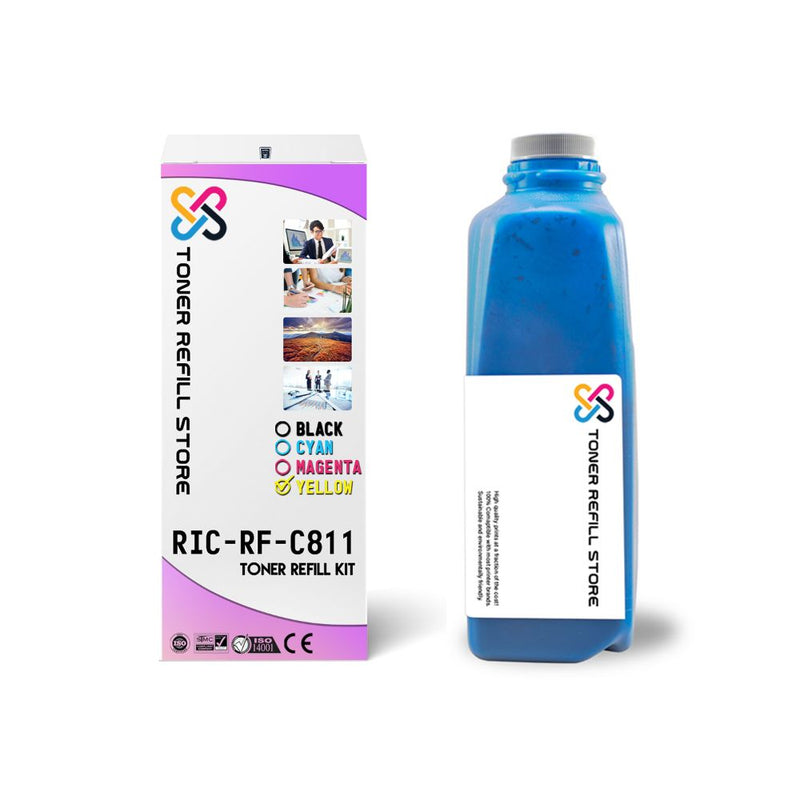 Ricoh Aficio SPC 811 SP C811 Cyan Toner Refill With Chips