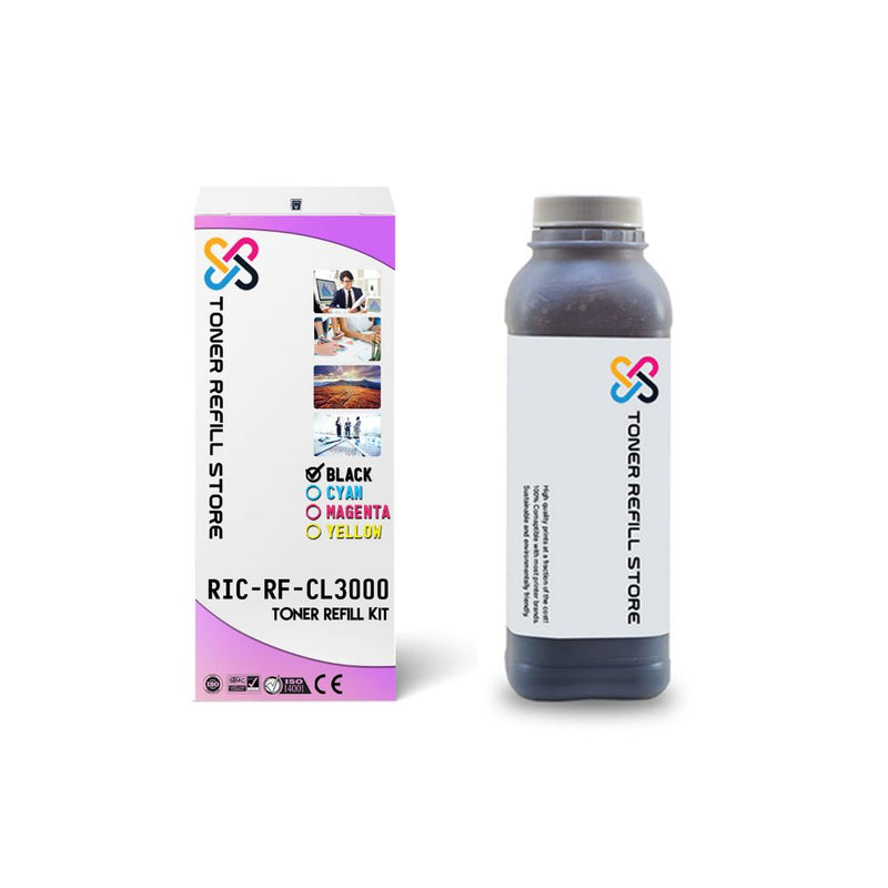 Ricoh CL2000 CL3000 CL-3000 Type 125 Black Toner Refill