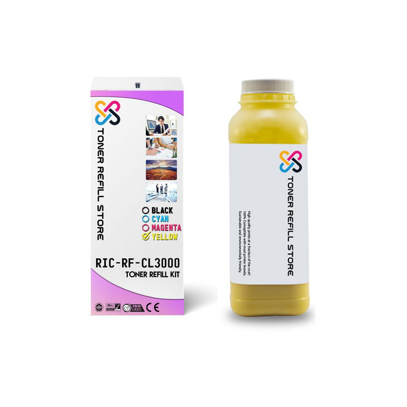 Ricoh CL2000 CL3000 CL-3000 Type 125 Yellow Toner Refill