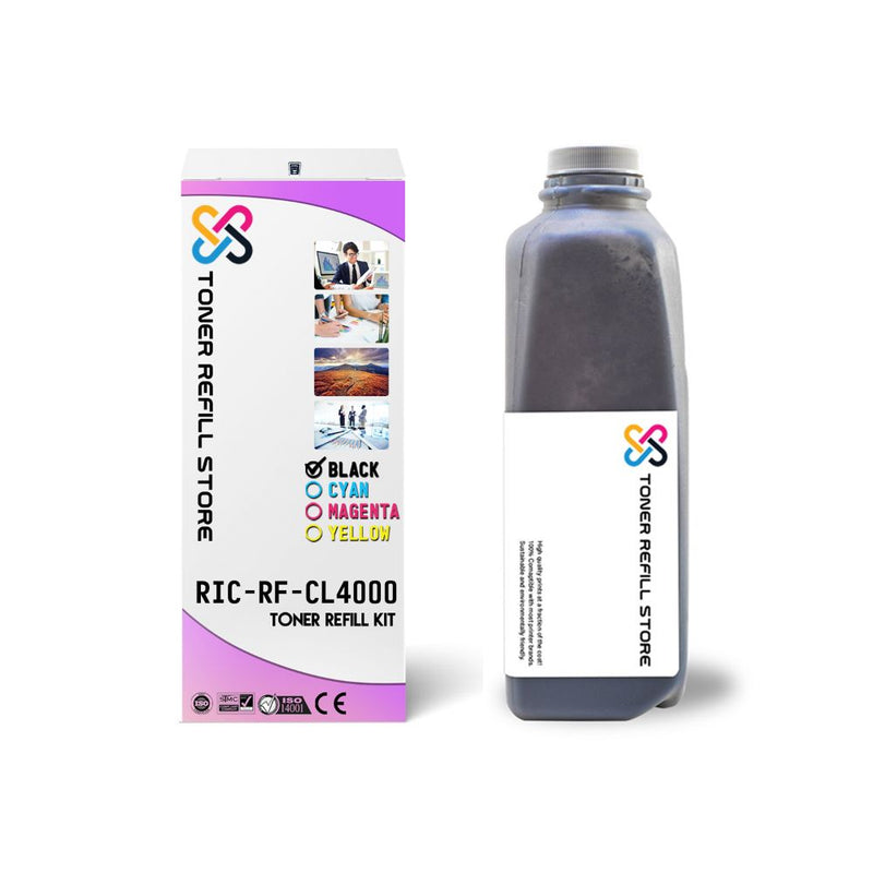 Ricoh CL4000 CL-4000 Type 145 Black Toner Refill With Chip