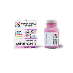 Magenta Toner Refill With Chip compatible with the Samsung CLP-310 CLP-315 CLX-3170