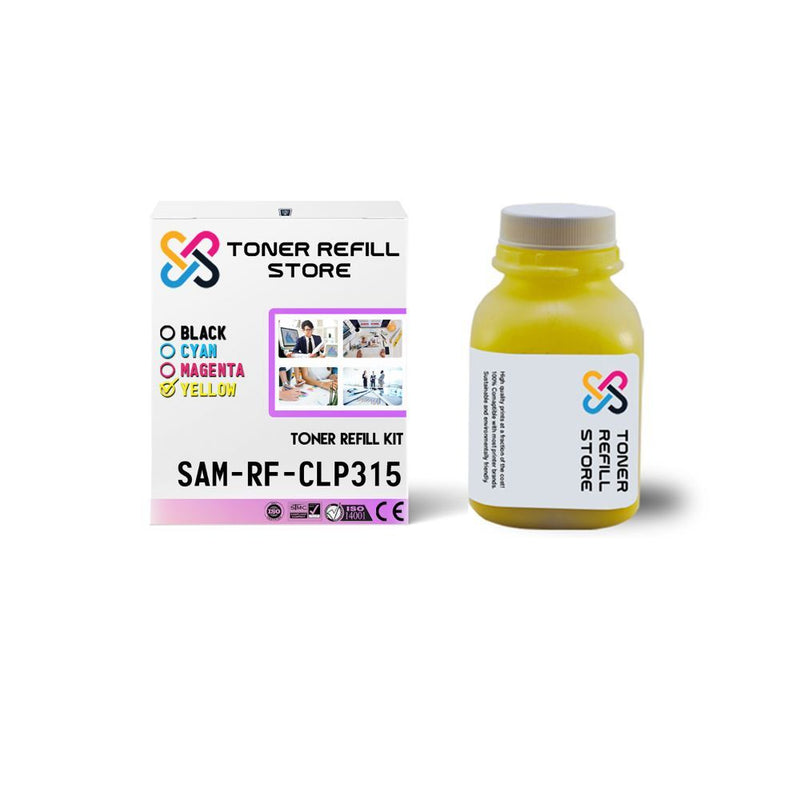 Yellow Toner Refill With Chip compatible with the Samsung CLP-310 CLP-315 CLX-3170