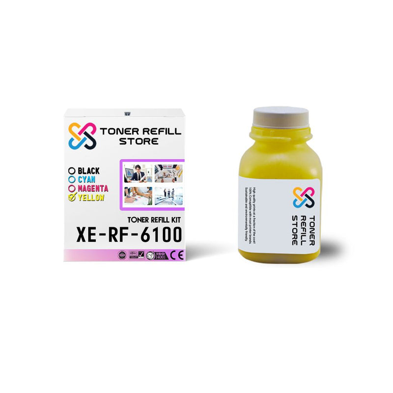 Xerox Phaser 6100 High Yield Yellow Toner Refill Kit With Chip
