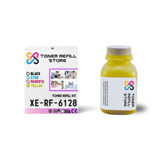 Xerox Phaser 6128 High Yield Yellow Toner Refill Kit With Chip
