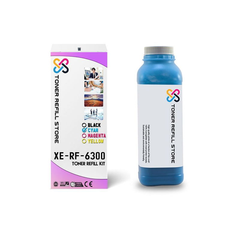 Xerox Phaser 6300 High Yield Cyan Toner Refill Kit With Chip