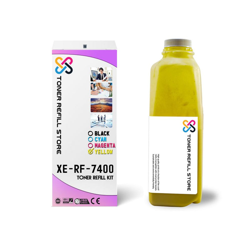 Xerox Phaser 7400 High Yield Yellow Toner Refill With Chip