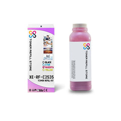 Xerox C2535 High Yield Magenta Toner Refill Kit With Reset Chip